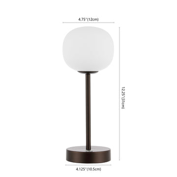 Natalia 12.25" Modern Minimalist Iron Rechargeable Integrated LED Table Lamp - JONATHAN Y